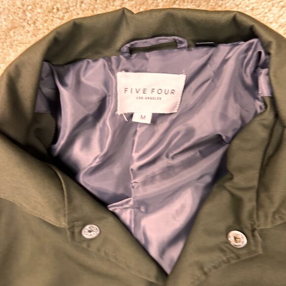 Five Four Los Angeles Jacket Unisex Light Weight Olive Green Size Medium - Picture 4 of 10